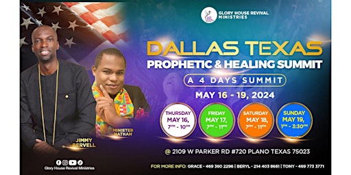 Hauptbild für Dallas Prophetic and Healing Conference
