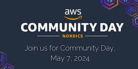 AWS Community Day Nordics - May 7,  2024 @ Copenhagen  primärbild