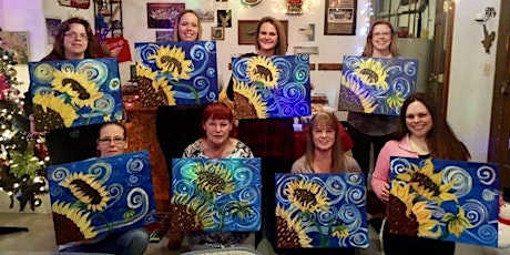 Spring Painting Party at Hazel Perk Cafe