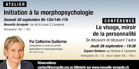 Image principale de ATELIER:  INITIATION à la MORPHOPSYCHOLOGIE