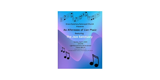 Imagen principal de An Afternoon of Live Music featuring The Jazz Sanctuary
