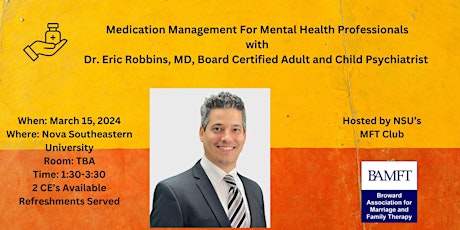 Medication Management For Mental Health Professionals primary image