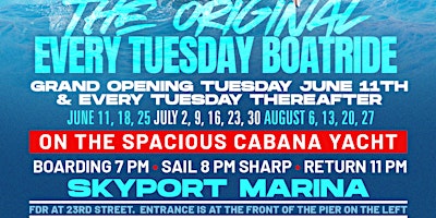 EVERY TUESDAY BOATRIDE IS BACK! WEEK 2! primary image
