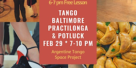 Primaire afbeelding van Free Beginner's Argentine Tango Lesson & Potluck