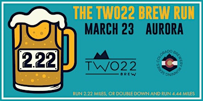 The Two22 Brew Run event logo