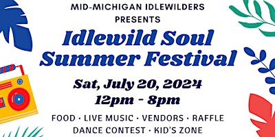 Primaire afbeelding van Mid-Michigan Idlewilders Soul Summer Festival - Bus Tickets