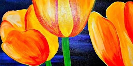 Image principale de IN-STUDIO CLASS  Large Tulips Tues. April 16th 6:30pm $35