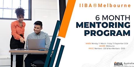 Hauptbild für IIBA® Melbourne 2024 Mentoring Program