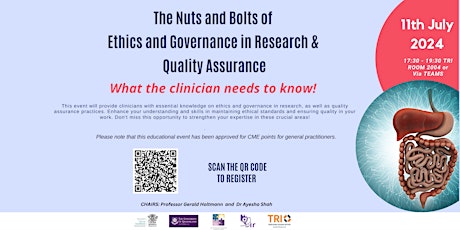 The Nuts and Bolts of Ethics and Governance in Research & Quality