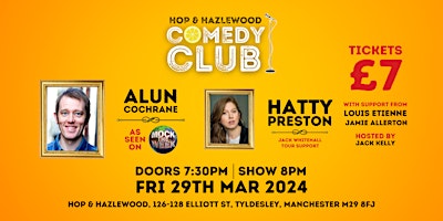 Image principale de Hop & Hazlewood Comedy Club | 29th March 2024