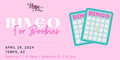 Primaire afbeelding van 2024 "BINGO FOR BOOBIES" By MyHopeBag