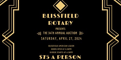 Immagine principale di 34th Annual Blissfield Rotary Auction 