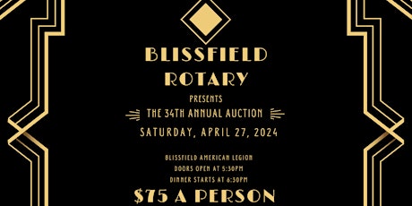 34th Annual Blissfield Rotary Auction