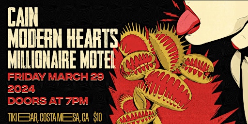 CAIN with Modern Hearts and Millionaire Motel primary image