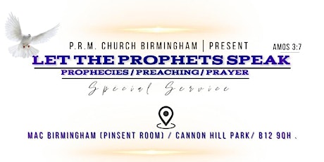 LET THE PROPHETS SPEAK SPECIAL SERVICE primary image