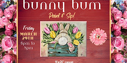 Imagem principal do evento Bunny Bum Paint n Sip at Coyote Canyon Winery!