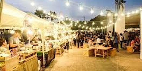 Attractive street food event night