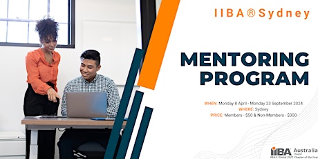Hauptbild für IIBA® Sydney 2024 Mentoring Program