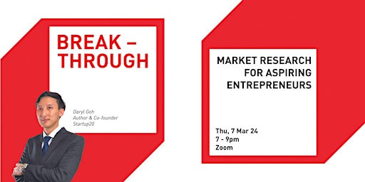 Market Research for Aspiring Entrepreneurs | Breakthrough Workshop primary image