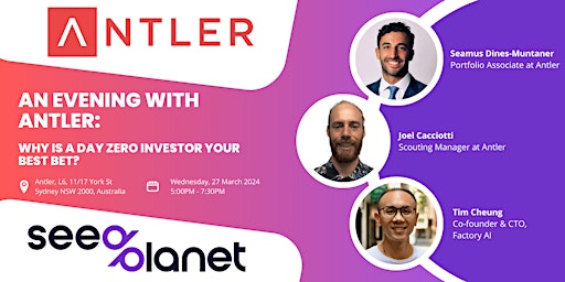 Primaire afbeelding van An Evening with Antler: Why is a day zero investor your best bet?