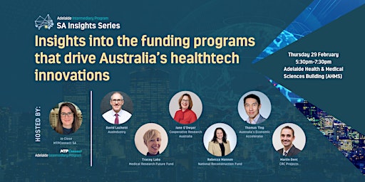 SA Insights: Funding Programs that drive Australia's healthtech innovations primary image