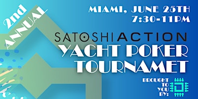 Primaire afbeelding van 2ND ANNUAL "PRINT CRYPTO POKER TOURNAMENT" + YACHT BENEFIT