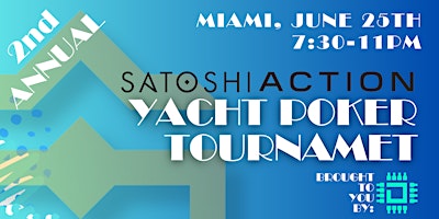 2ND ANNUAL "PRINT CRYPTO POKER TOURNAMENT" + YACHT PARTY primary image