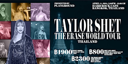 Imagen principal de Taylor Shet | The Erase Tour Bangkok, Thailand (Dinner Party)