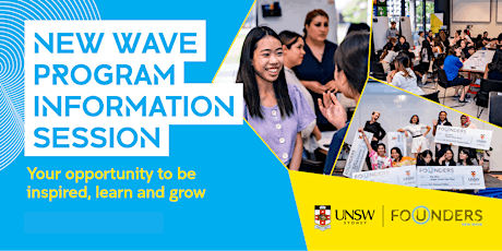 UNSW Founders New Wave Program Info Session (in-person) primary image