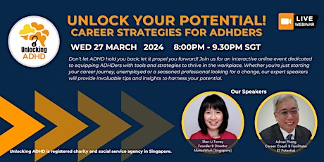 Unlock Your Potential! Career strategies for ADHDers primary image