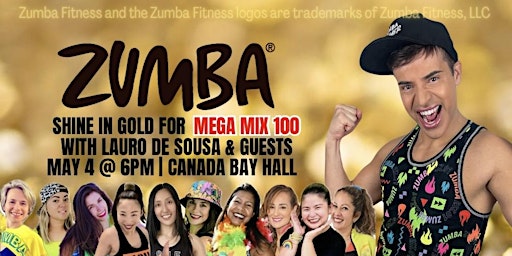 Imagem principal do evento (20% SOLD) ZUMBA - SHINE IN GOLD FOR MEGAMIX 100