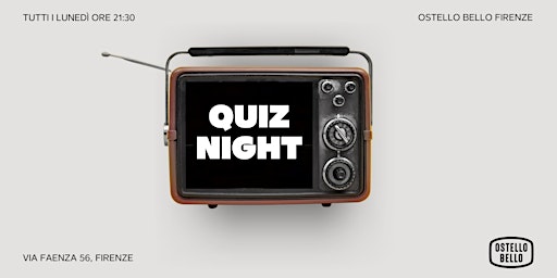 Primaire afbeelding van Quiz Night • Ostello Bello Firenze