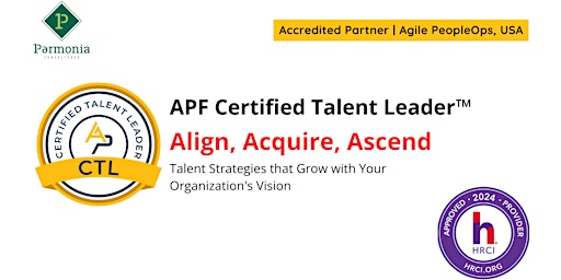 Hauptbild für APF Certified Talent Leader™ (APF CTL™) | May 30-31, 2024