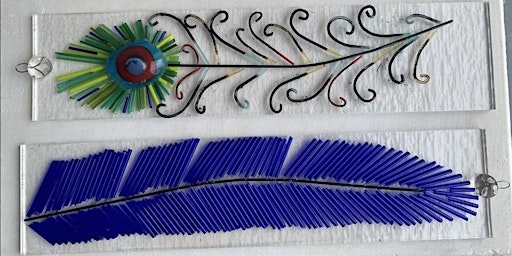 Fused Glass Feather Suncatcher  primärbild
