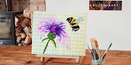 ‘Fuzzy Bee & Thistle' Painting workshop  @ The Twisted Knot, Doncaster