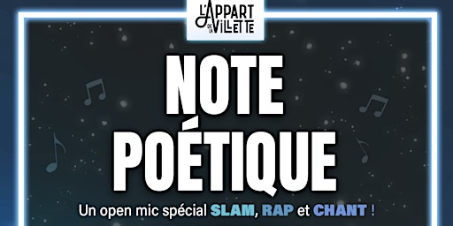 Imagen principal de Open mic - Note poétique