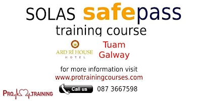 Imagem principal do evento Solas Safepass Tuam Galway