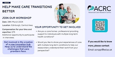 Transitions: Care Homes Professionals Workshop primary image