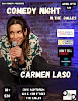 Primaire afbeelding van Special Comedy Night at Integrity:  Carmen Lagala