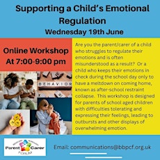 Supporting A Child's Emotional Regulation