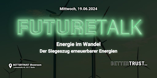 Hauptbild für FutureTalk: Energie im Wandel