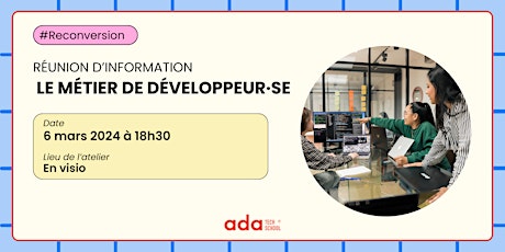 Hauptbild für Réunion d'information Ada Tech School - 06/03
