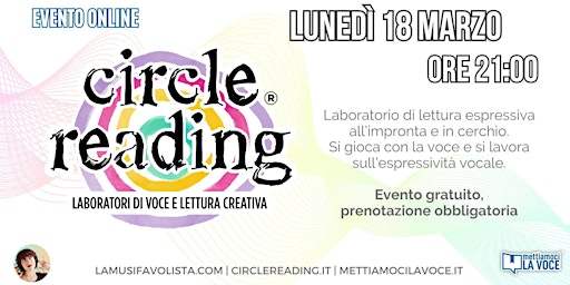 Circle Reading  Laboratorio di lettura espressiva all'impronta primary image