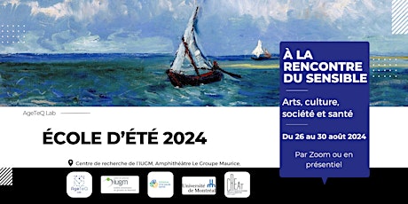 École d'été 2024 - Arts, Culture, Société et Santé