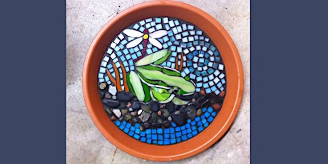 Mosaic Garden Art Bird Bath