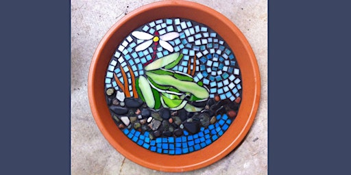 Mosaic Garden Art Bird Bath primary image