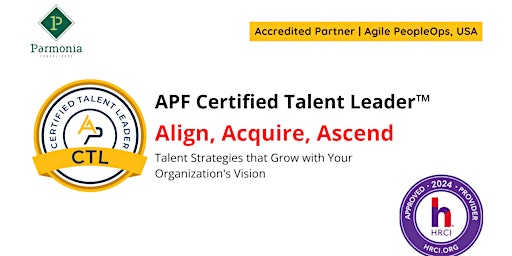 APF Certified Talent Leader™ (APF CTL™) |May 16-17, 2024  primärbild