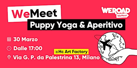 WeMeet | Puppy Yoga & Aperitivo