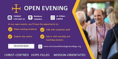 Image principale de Open Evening - Blackburn - May 14th 2024