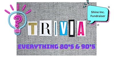 Hauptbild für Trivia Night- Everything 80's and 90's